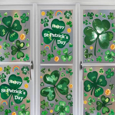 St Patrick's Day Window Stickers Window Glass Sticker wristelite