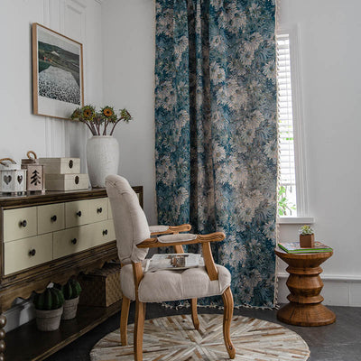 Yarn-dyed Jacquard Bedroom Bay Window Semi Blackout Curtain wristelite