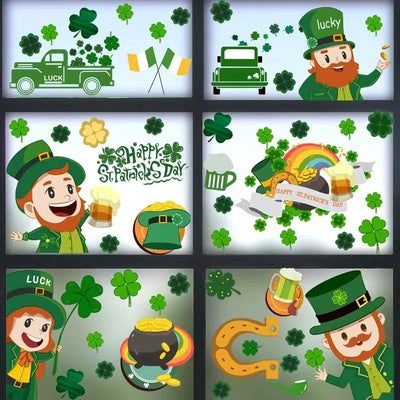 St Patrick's Day Window Stickers Window Glass Sticker wristelite