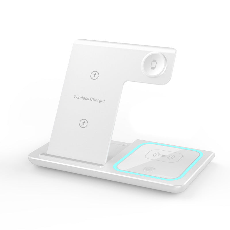 Three-in-one Wireless Charger Electrical Foldable Double Wire Ambience Light Mobile Phone Wireless Charger Wireless Charger wristelite