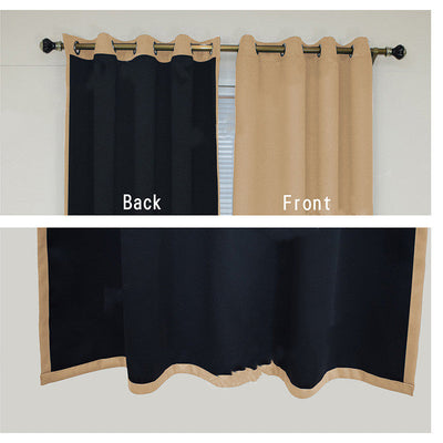 Full Blackout Hot Sale Curtain With Black Lining On The Back wristelite