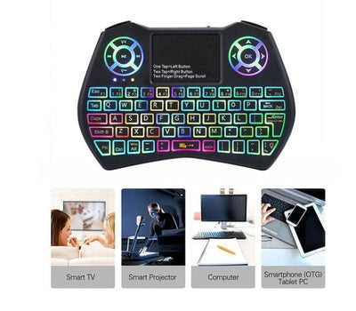 Mini Wireless Keyboard Flying Mouse Keyboard Supports Multi-language Keyboard wristelite