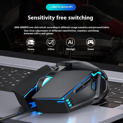 Gaming Mouse Luminous Wired E-sports Computer Accessories null